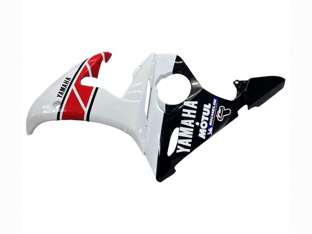 Venta Carenados Moto Yamaha YZF R6 2003-2004 - Blanco Rojo Negro Brillante Motul