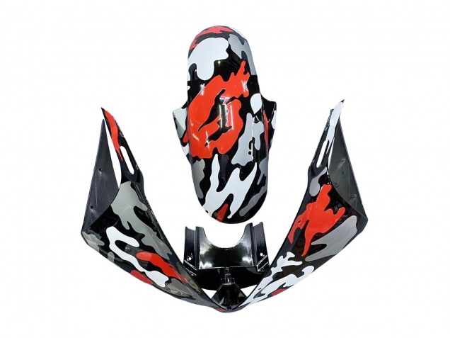 Venta Carenados Moto Yamaha YZF R6 2003-2004 - Negro Rojo Gris Camouflage