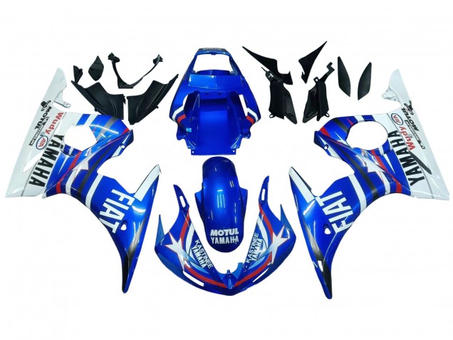 Venta Carenados Moto Yamaha YZF 600 R6 2005 - Azul Blanco Rojo Motul Michelin Fiat