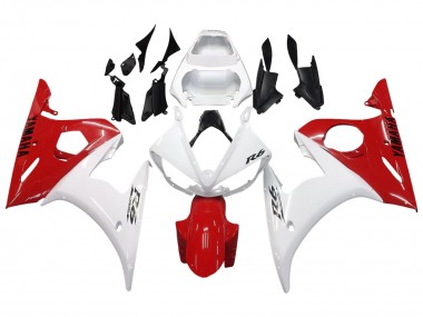 Venta Carenados Moto Yamaha YZF 600 R6 2005 - Blanco Rojo