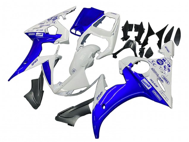 Venta Carenados Moto Yamaha YZF 600 R6 2005 - Blanco Azul Yamalube