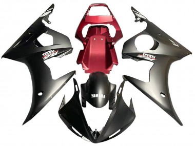 Venta Carenado Moto Yamaha YZF 600 R6 2005 - Negro Mate Rojo