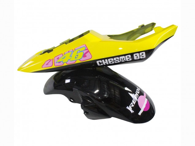 Venta Carenados Moto Yamaha YZF 600 R6 2005 - Negro Rosa Amarillo Repsol 46