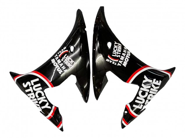 Venta Carenados Moto Yamaha YZF 600 R6 2005 - Negro Brillante Blanco Lucky Strike Motul