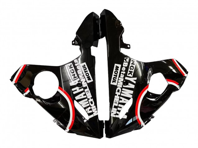 Venta Carenados Moto Yamaha YZF 600 R6 2005 - Negro Brillante Blanco Lucky Strike Motul