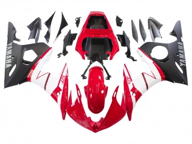 Venta Carenados Moto Yamaha YZF 600 R6 2005 - Rojo Blanco Negro Mate