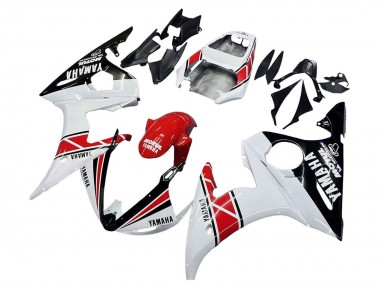 Venta Carenados Moto Yamaha YZF 600 R6 2005 - Blanco Negro Rojo Motul