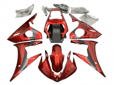 Venta Carenados Moto Yamaha YZF 600 R6 2005 - Rojo Negro Mate