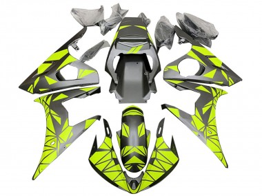 Venta Carenados Moto Yamaha YZF 600 R6 2005 - Negro Mate Neon Verde