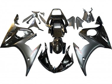 Venta Carenados Moto Yamaha YZF 600 R6 2005 - Negro Brillante Negro Mate Oro