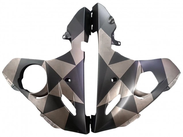 Venta Carenados Moto Yamaha YZF 600 R6 2005 - Negro Mate Gris Geométrico