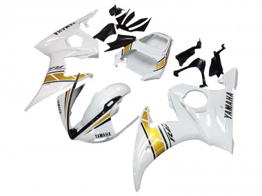 Venta Carenados Moto Yamaha YZF 600 R6 2005 - Blanco Oro Negro