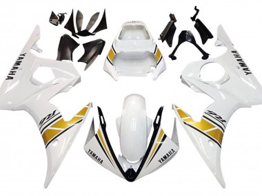 Venta Carenados Moto Yamaha YZF 600 R6 2005 - Blanco Oro Negro