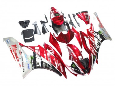 Venta Carenados Moto Yamaha YZF 600 R6 2006-2007 - Blanco Rojo Negro Verde Monstruo Milwaukee