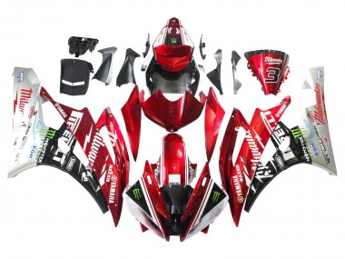 Venta Carenados Moto Yamaha YZF 600 R6 2006-2007 - Blanco Rojo Negro Verde Monstruo Milwaukee