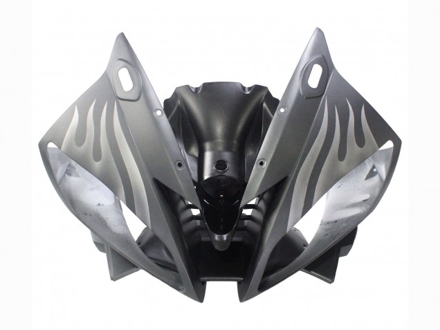 Venta Carenados Moto Yamaha YZF 600 R6 2006-2007 - Negro Mate Plata Llama