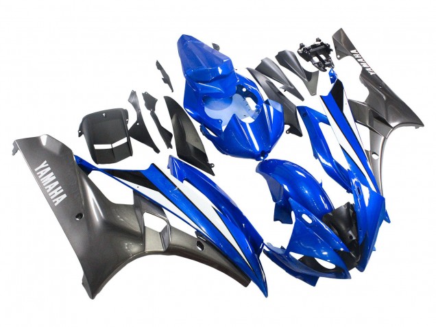 Venta Carenados Moto Yamaha YZF 600 R6 2006-2007 - Azul Blanco Negro Brillante