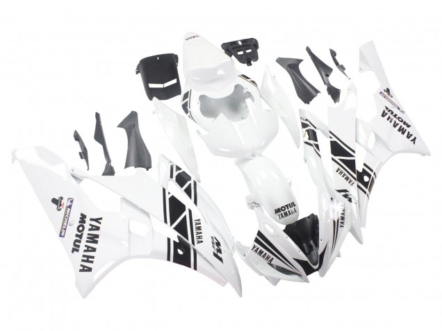Venta Carenados Moto Yamaha YZF 600 R6 2006-2007 - Blanco Negro Brillante Motul Michelin