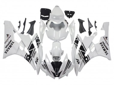Venta Carenados Moto Yamaha YZF 600 R6 2006-2007 - Blanco Negro Brillante Motul Michelin