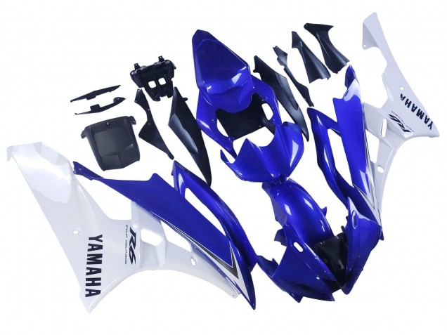 Venta Carenados Moto Yamaha YZF 600 R6 2006-2007 - Blanco Azul Negro