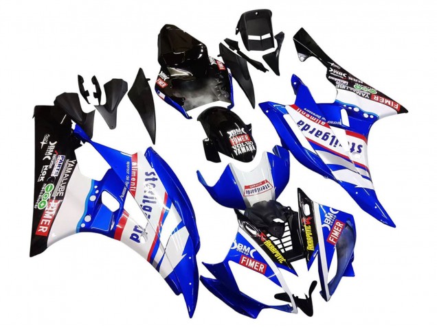 Venta Carenados Moto Yamaha YZF 600 R6 2006-2007 - Blanco Azul Negro Fimer Volvo Yamalube Sterilgarda