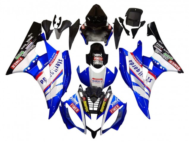 Venta Carenados Moto Yamaha YZF 600 R6 2006-2007 - Blanco Azul Negro Fimer Volvo Yamalube Sterilgarda