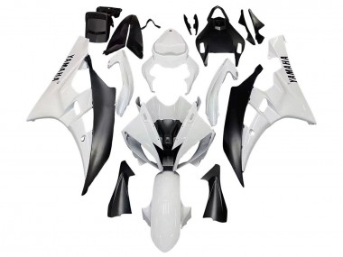 Venta Carenados Moto Yamaha YZF 600 R6 2006-2007 - Blanco Negro Mate