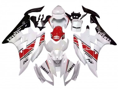 Venta Carenados Moto Yamaha YZF 600 R6 2006-2007 - Blanco Rojo Negro Motul