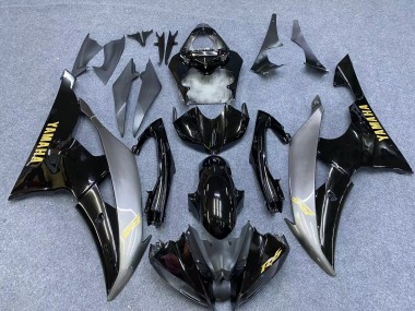 Venta Carenados Moto Yamaha YZF 600 R6 2006-2007 - Plata Negro Brillante Oro Calcomanías