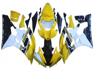 Venta Carenados Moto Yamaha YZF 600 R6 2006-2007 - Amarillo Blanco Negro Brillante Motul