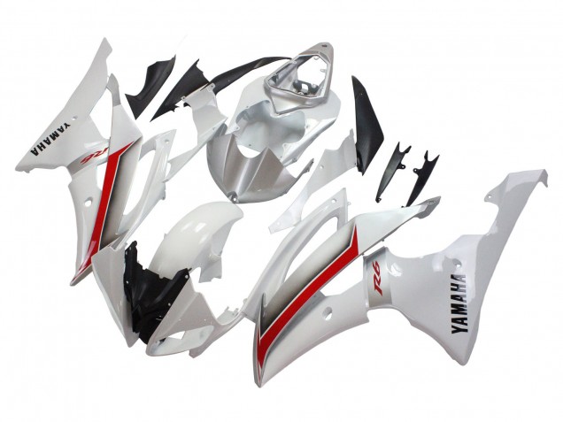 Venta Carenados Moto Yamaha YZF 600 R6 2008-2016 - Blanco Rojo