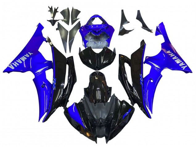 Venta Carenados Moto Yamaha YZF 600 R6 2008-2016 - Azul Negro Brillante