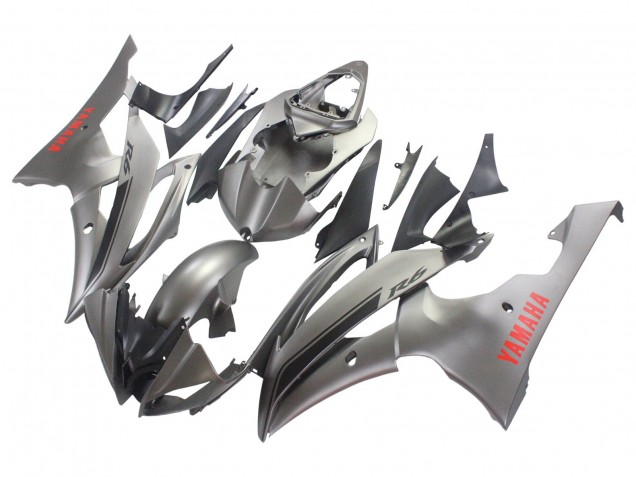 Venta Carenados Moto Yamaha YZF 600 R6 2008-2016 - Gris Mate Rojo Calcomanías