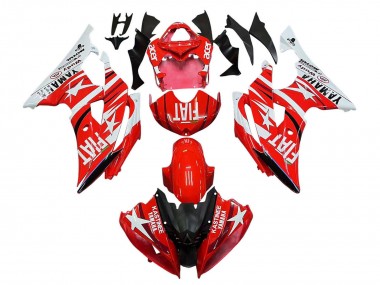 Venta Carenados Moto Yamaha YZF 600 R6 2008-2016 - Blanco Rojo Negro Fiat Acer