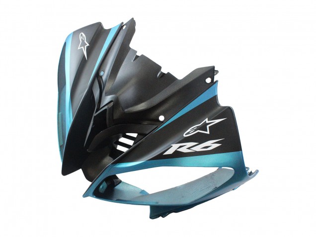 Venta Carenados Moto Yamaha YZF 600 R6 2008-2016 - Azul Claro Negro Mate Petronas ENEOS