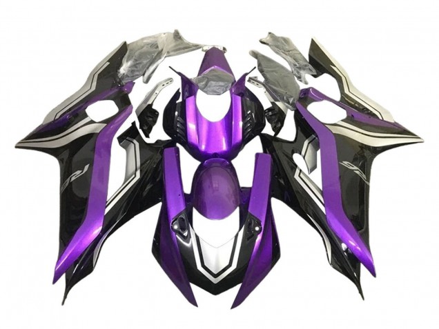 Venta Carenados Moto Yamaha YZF 600 R6 2017-2023 - Plata Púrpura Negro Brillante
