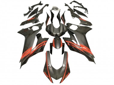 Venta Carenados Moto Yamaha YZF 600 R6 2017-2023 - Rojo Negro FibraCarbono Estilo