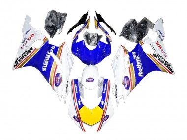 Venta Carenados Moto Yamaha YZF 600 R6 2017-2023 - Blanco Azul Amarillo Rothmans