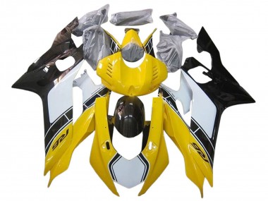 Venta Carenados Moto Yamaha YZF 600 R6 2017-2023 - Blanco Amarillo Negro Brillante