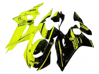 Venta Carenados Moto Yamaha YZF 600 R6 2017-2023 - Neon Amarillo Negro Brillante Dividir