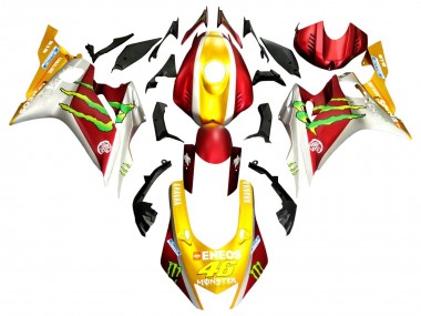 Venta Carenados Moto Yamaha YZF 600 R6 2017-2023 - Oro Rojo Verde Monstruo