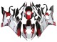 Venta Carenados Moto Yamaha YZF 600 R6 2017-2023 - Blanco Rojo Negro Semakin Didepan
