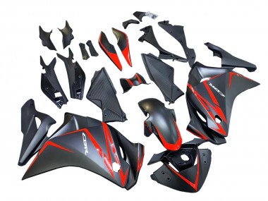Venta Carenados Moto Honda CBR250RR 2011-2015 - Negro Mate Rojo Raya