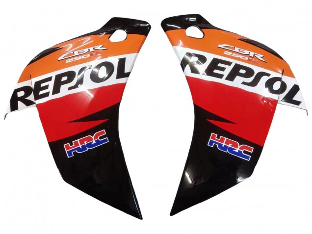 Venta Carenados Moto Honda CBR250RR 2011-2015 - Naranja Blanco Rojo Negro Lustroso HRC Repsol