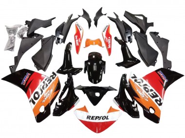 Venta Carenados Moto Honda CBR250RR 2011-2015 - Naranja Blanco Rojo Negro Lustroso HRC Repsol