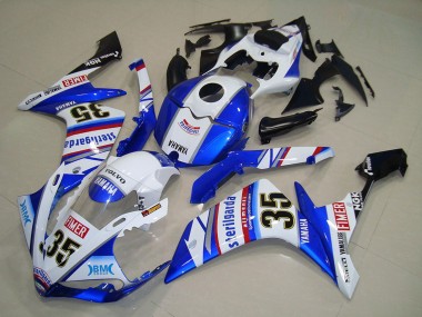 Venta Carenados Moto Yamaha YZF R1 2007-2008 - Blanco Azul Rojo Negro Volvo Sterilgarda Yamalube Fimer 35