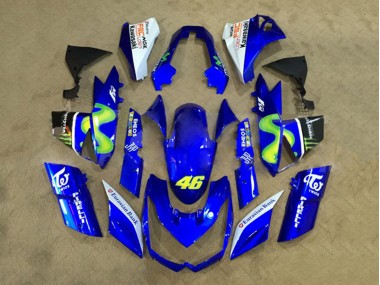 Venta Carenados Moto Kawasaki Z1000 2010-2013 - Blanco Azul Amarillo Monstruo
