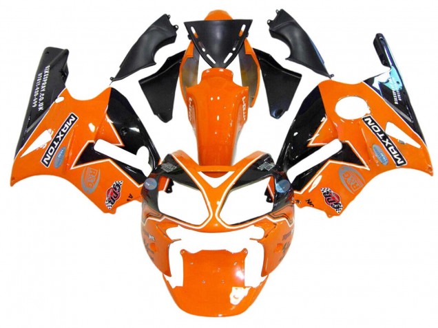 Venta Carenados Moto Kawasaki ZX12R 2002-2006 - Naranja Amarillo Negro Elf Maxton