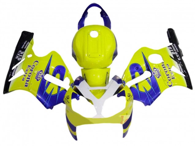 Venta Carenados Moto Kawasaki ZX12R 2002-2006 - Amarillo Blanco Azul Corona Extra