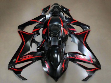 Venta Carenados Moto Honda CBR650R 2019-2020 - Negro Brillante Rojo Raya